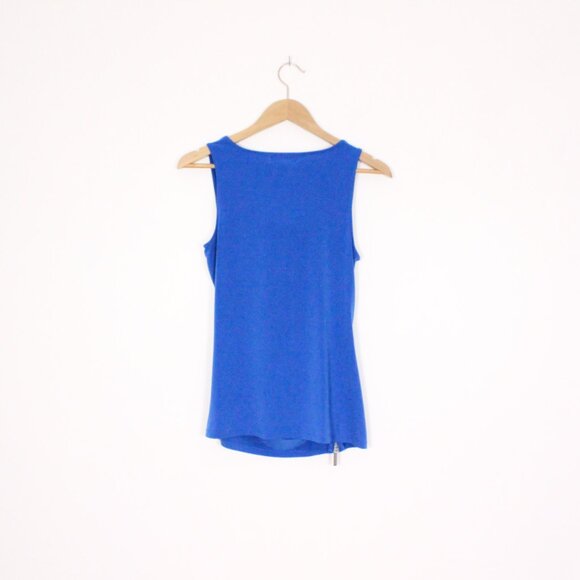 *Michael Michael Kors Cobalt Blue Sleeveless Blouse - Picture 6 of 6